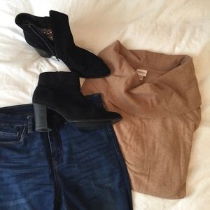 Cowl Tunic Top in Oatmeal Heather